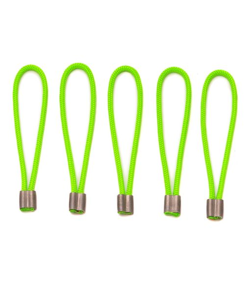 ONE PLANET Zipper Pull set of 5 in green