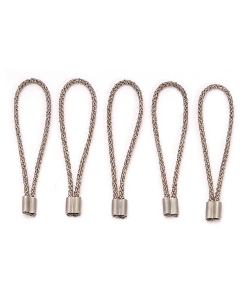ONE PLANET Zipper Pull set of 5 in grey